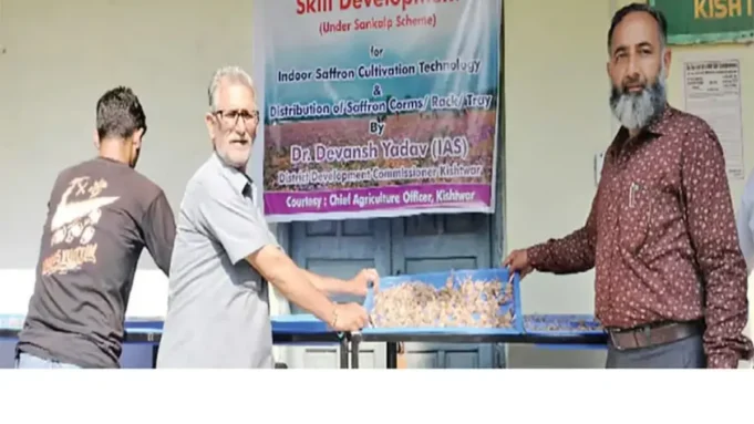 Kishtwar introduces indoor saffron cultivation technology